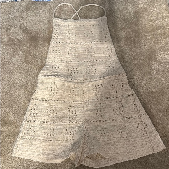 Zara Cream Knit Kids Romper size 9 - Picture 1 of 3